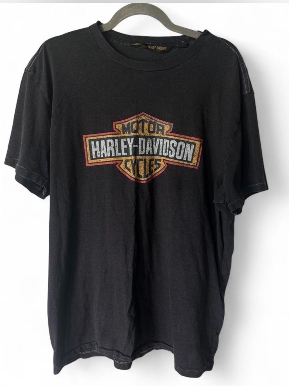 Harley-Davidson Black Short Sleeve T-Shirt with Retro Shield Logo